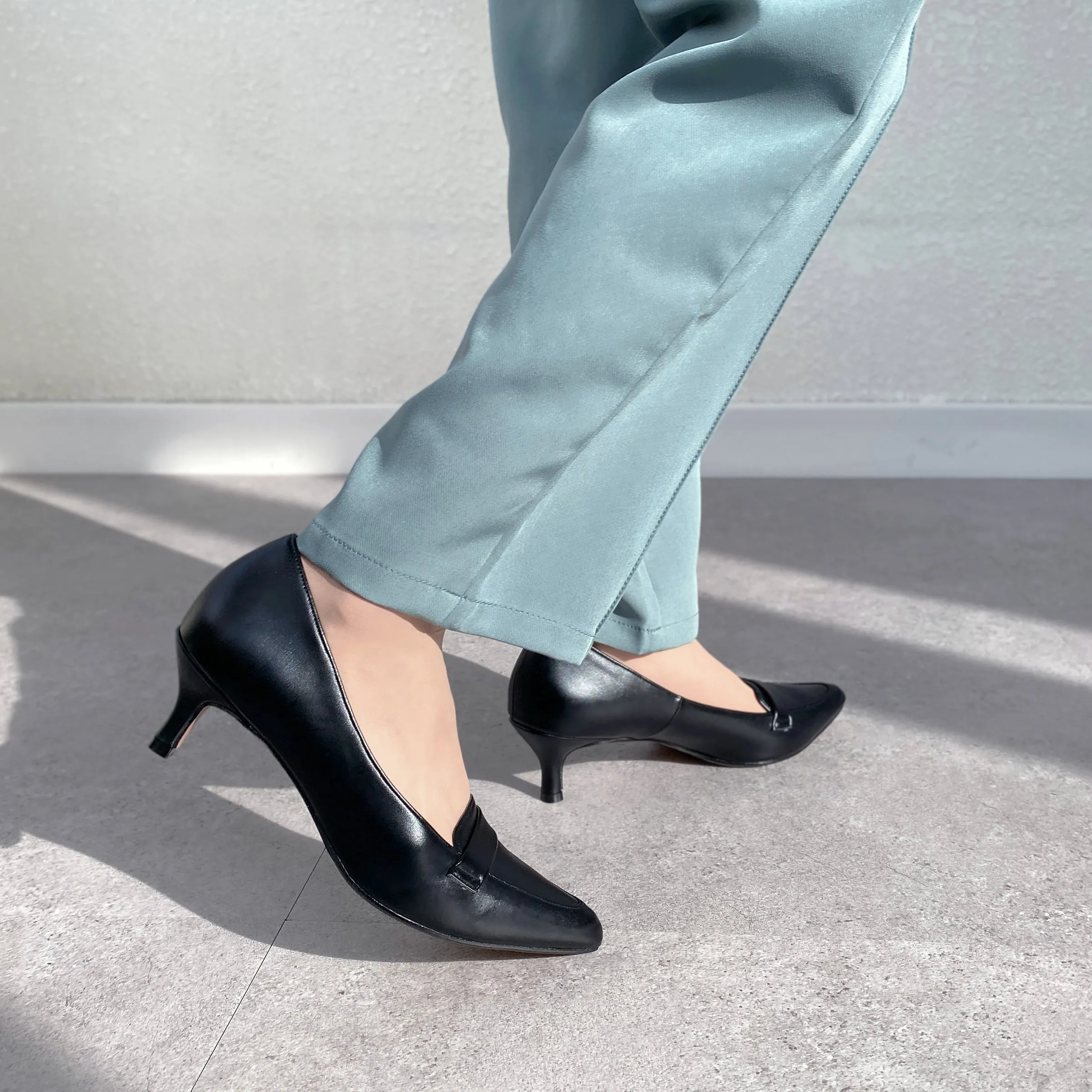 10% OFF: 2024SSBI: Loafer Style Pumps (5725) Black