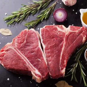 2 T-bone de ternera Eco 750 g/ud