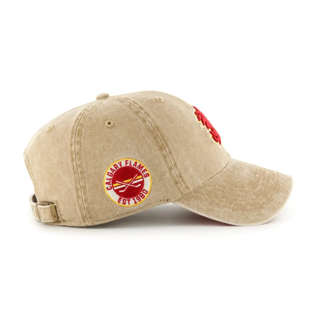 47 Brand NHL Earldor Clean Up Adjustable Hat - Calgary Flames