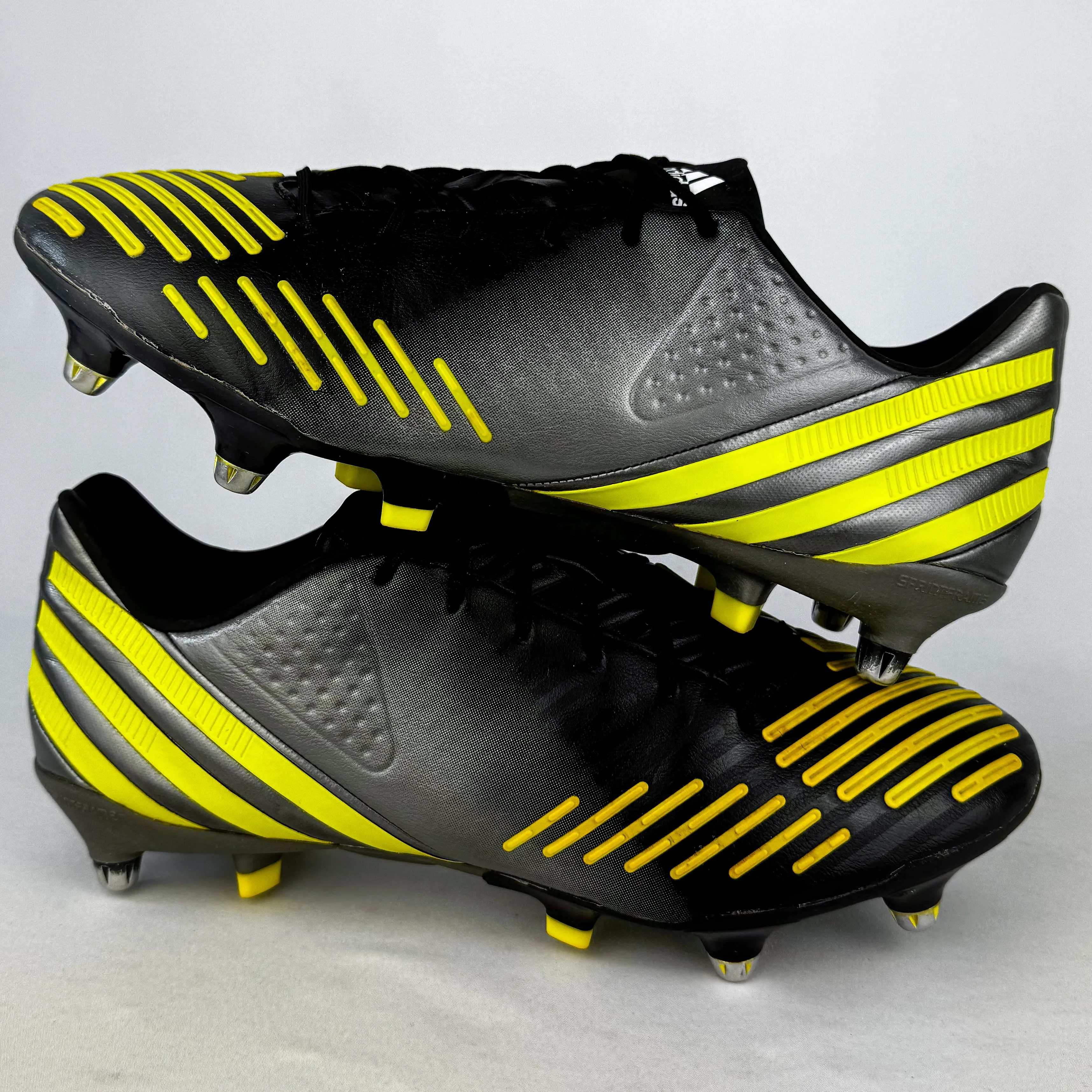 Adidas Predator LZ SG - Black/Lime Yellow/Metallic *Pre-Owned*