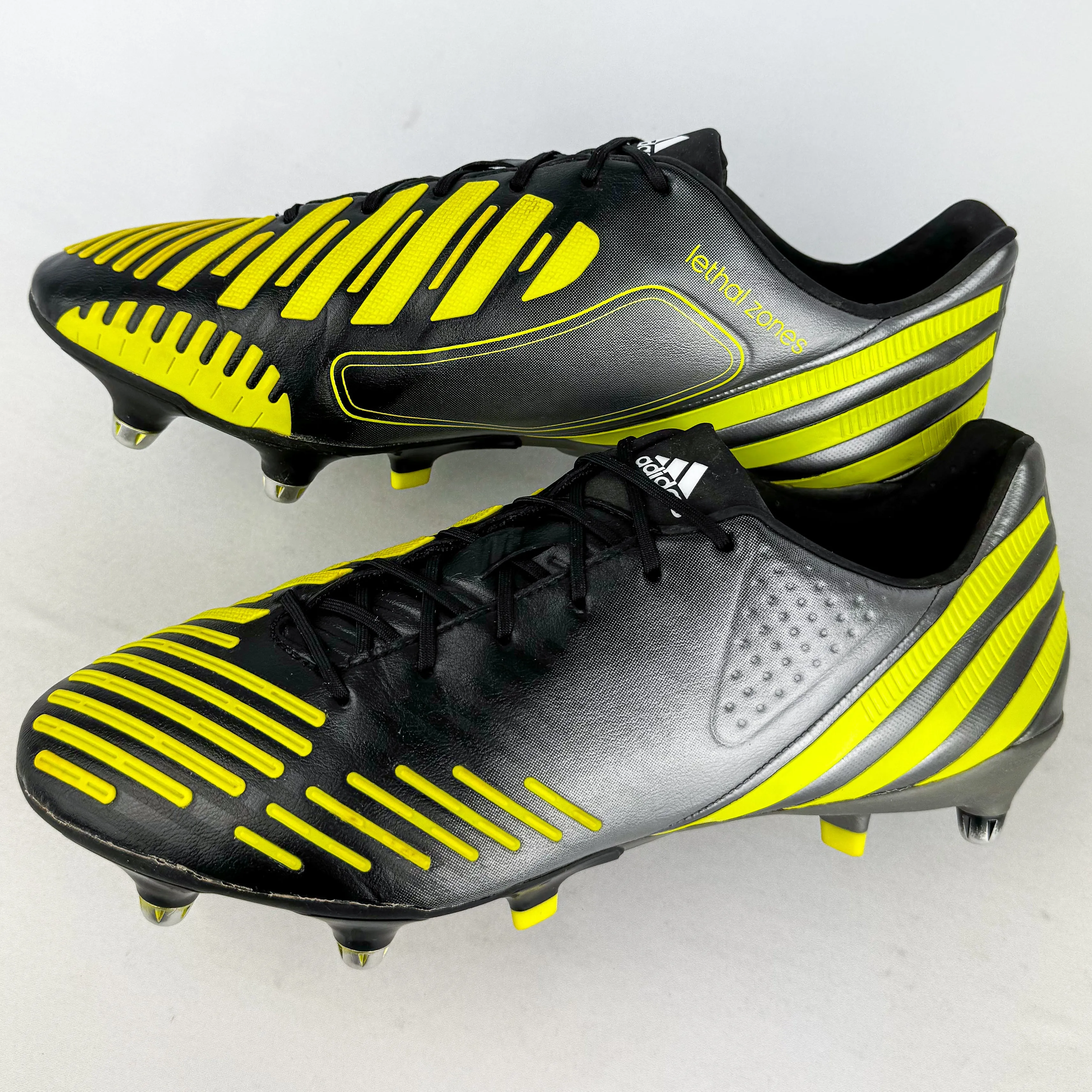 Adidas Predator LZ SG - Black/Lime Yellow/Metallic *Pre-Owned*