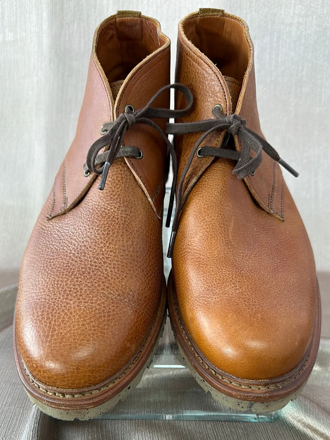ALLEN EDMONDS cognac brown Discovery Chukka Boots - Men's 9.5
