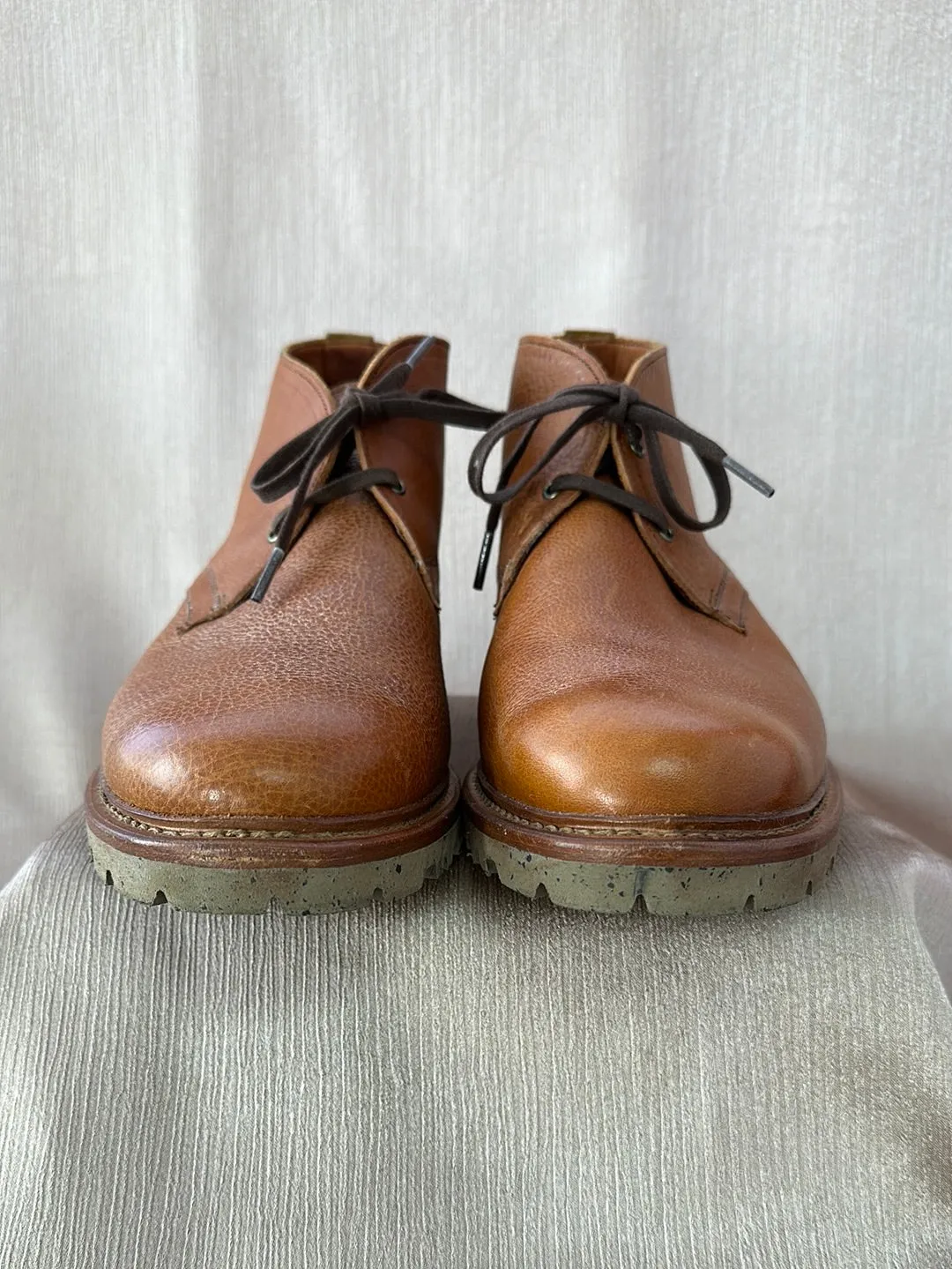 ALLEN EDMONDS cognac brown Discovery Chukka Boots - Men's 9.5