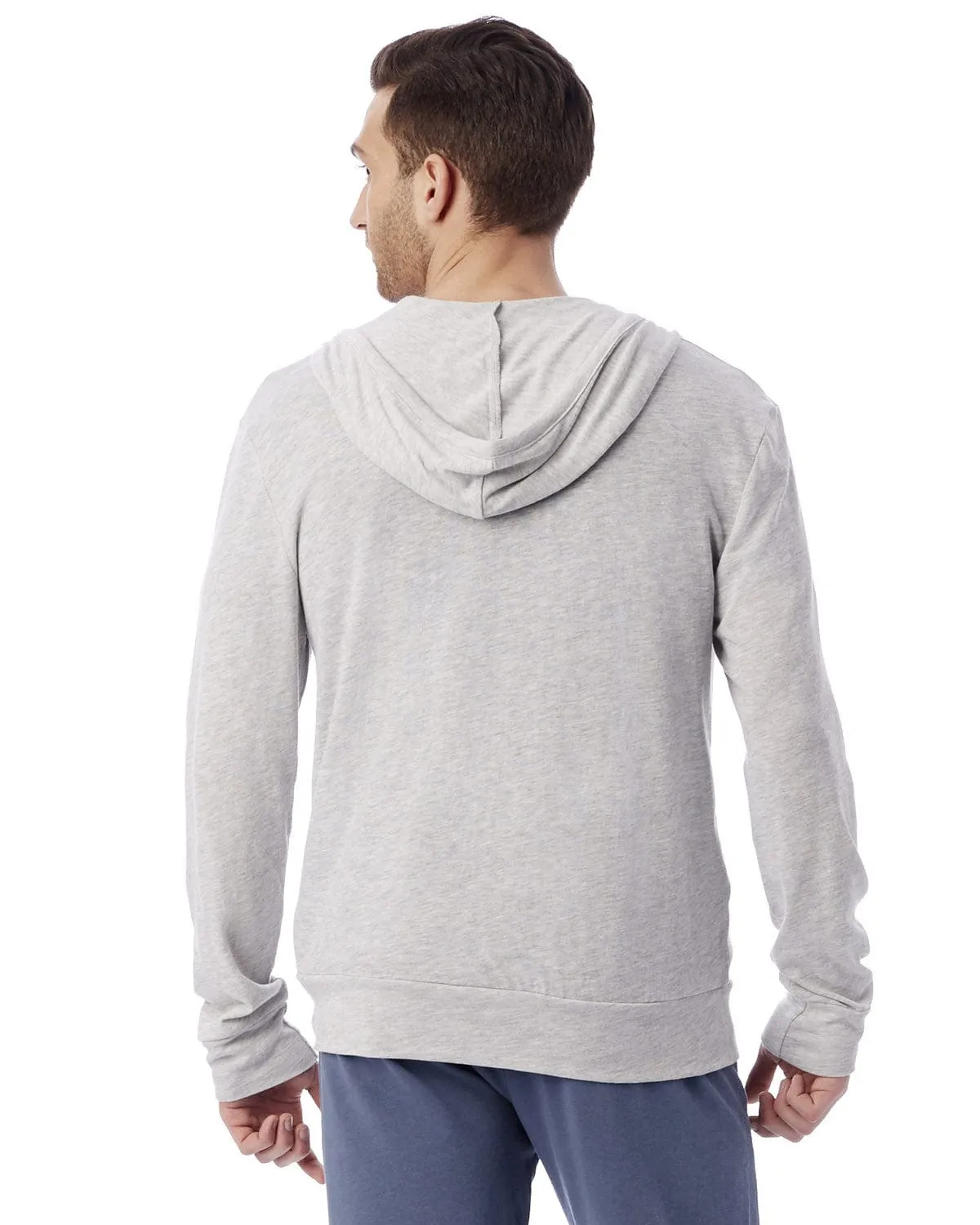 Alternative Unisex Eco-Jersey Zip Hoodie | Eco Light Grey