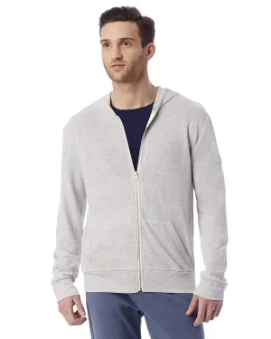 Alternative Unisex Eco-Jersey Zip Hoodie | Eco Light Grey