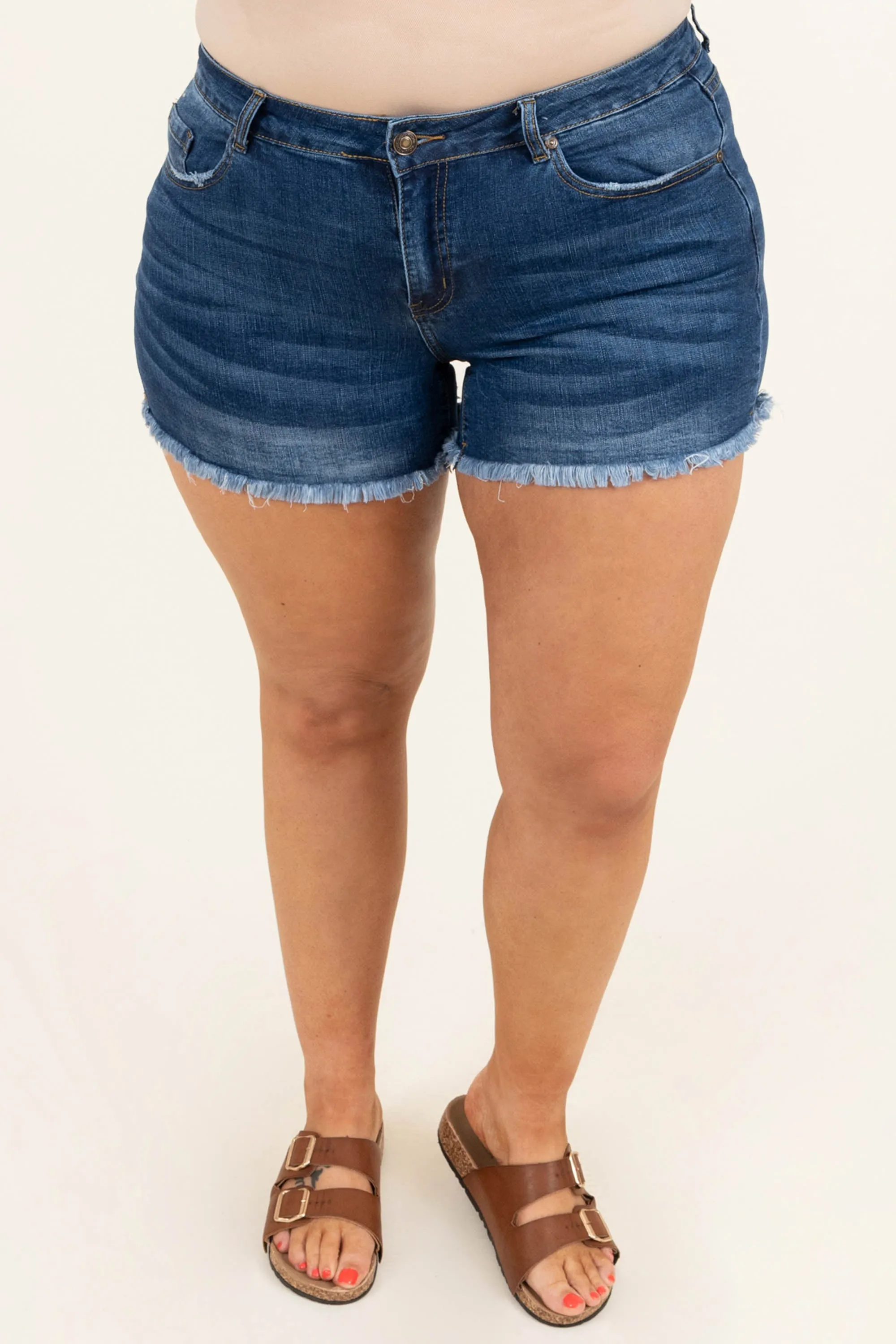 Always First Shorts, Dark Wash