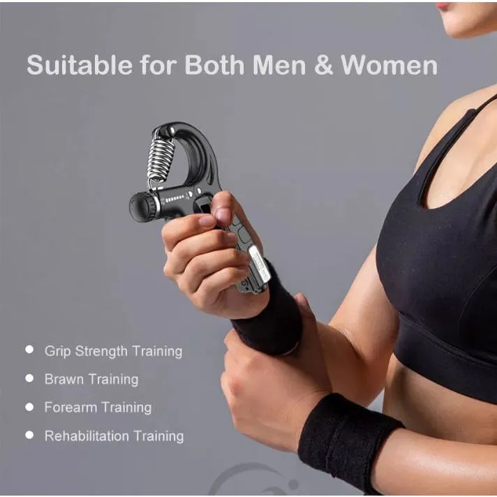 ANYFIT Hand Gripper Adjustable Strengthener Forearm and Finger Trainer for Muscle Recovery Fitness