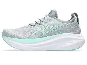 Asics Womens Gel Nimbus 27 Wide - Piedmont Grey/Illuminate Mint (1012B752-020)