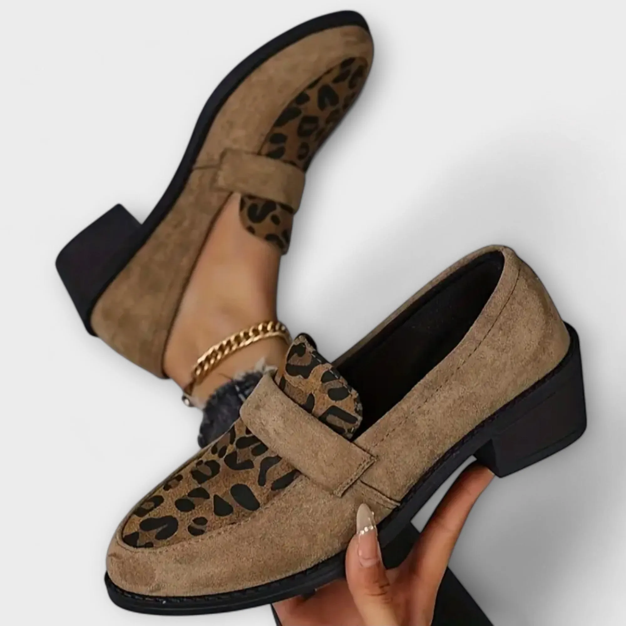 Azura - Elegant Leopard Print Women's Shoes