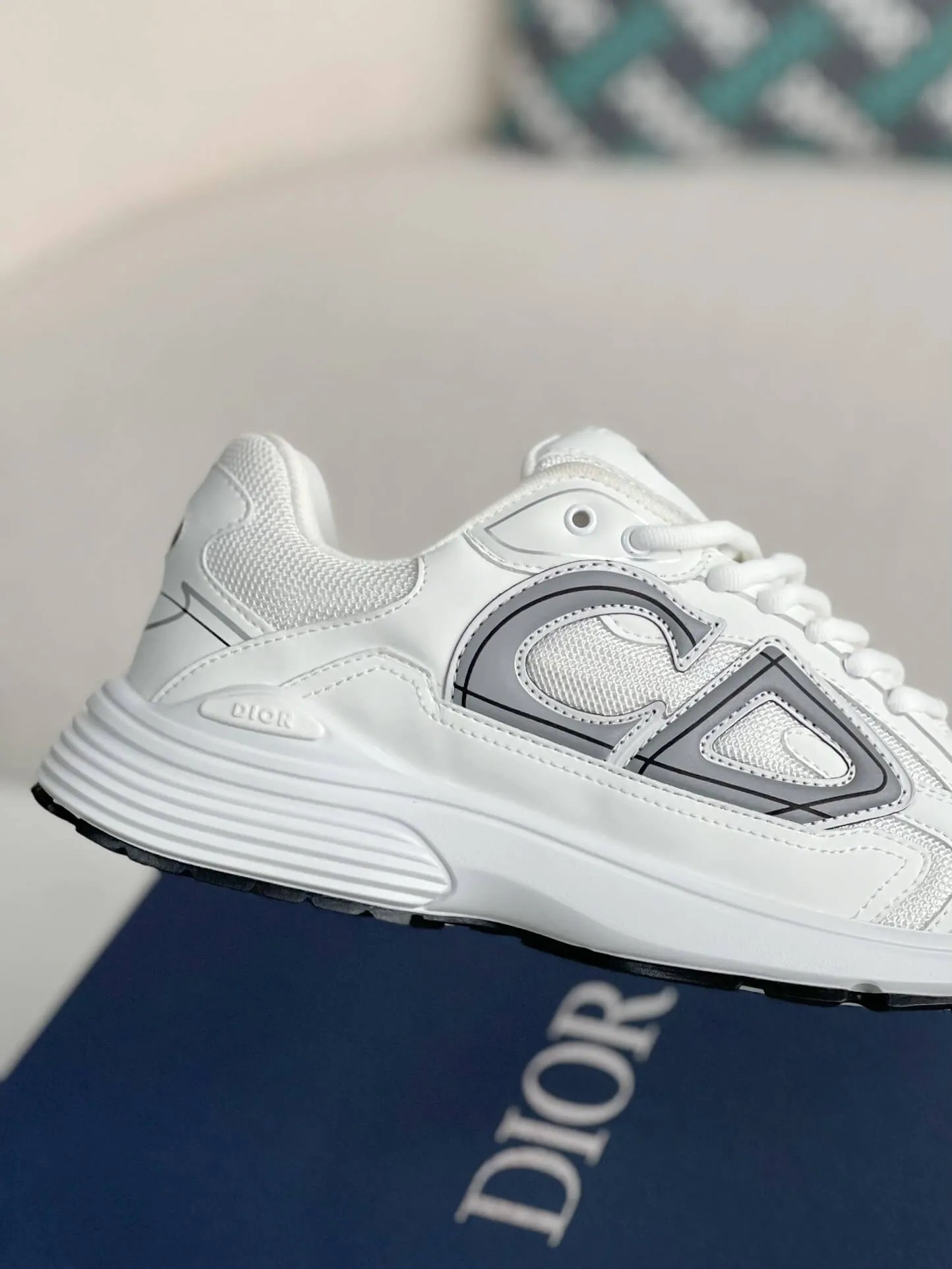 B30 Sneaker White Mesh and Technical Fabric Trainer
