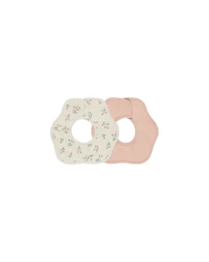 Baby Girl Bib | Flower Bib Set- Strawberries and Melon | Quincy Mae