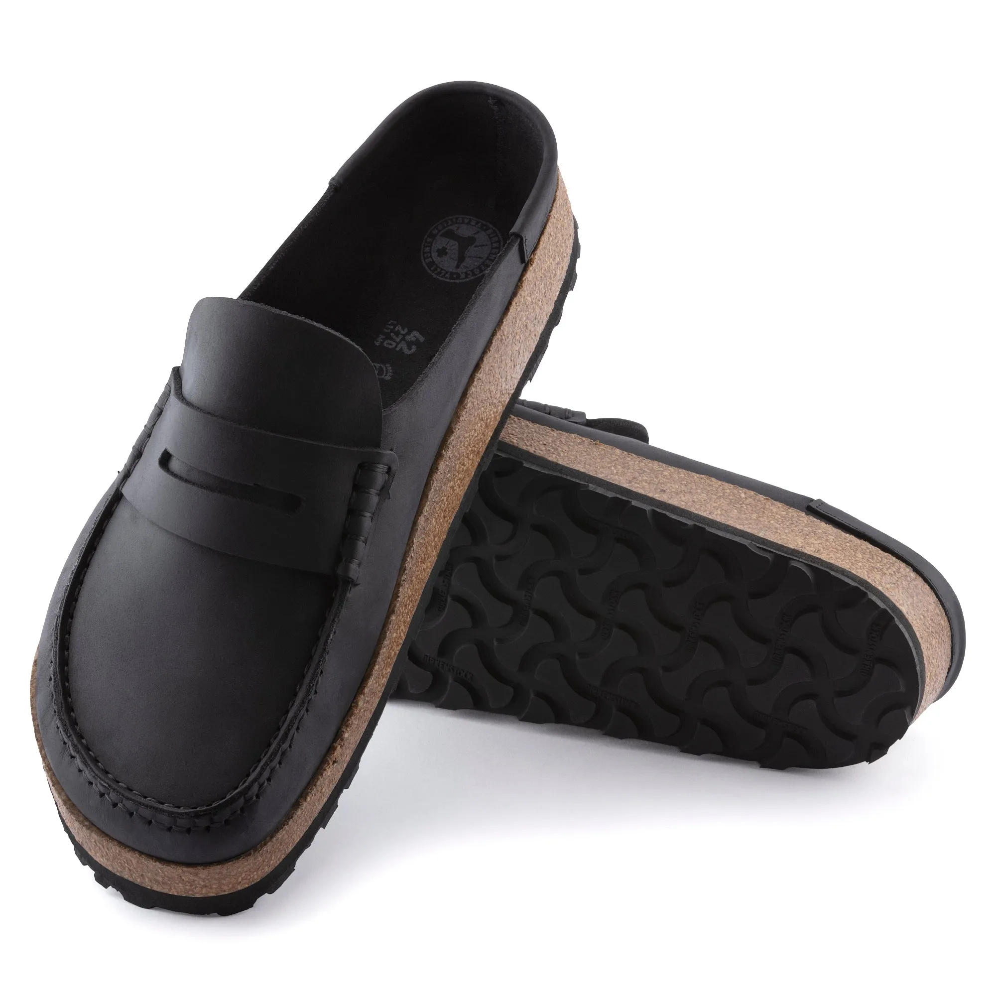 Birkenstock Naples Grip black oiled leather