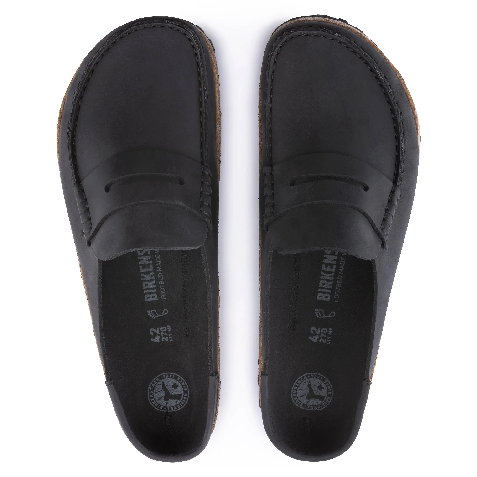 Birkenstock Naples Grip black oiled leather