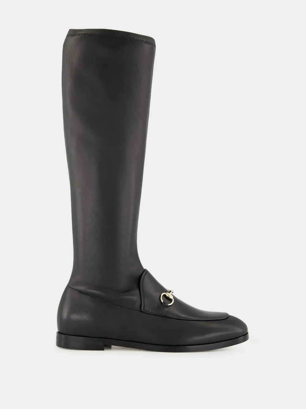 Black Jordaan Stretch Leather Boot