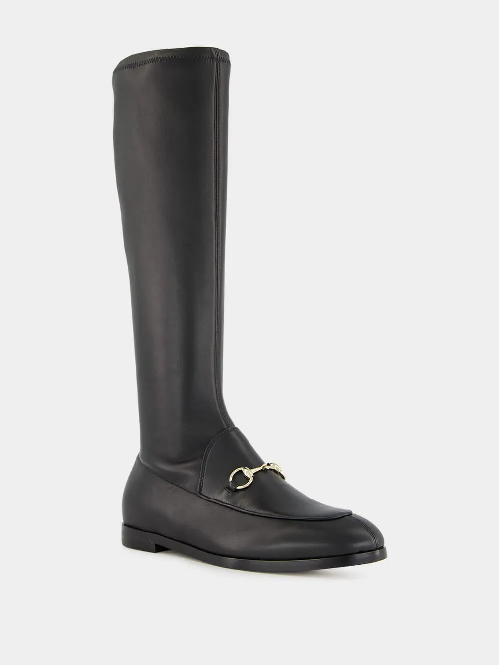 Black Jordaan Stretch Leather Boot