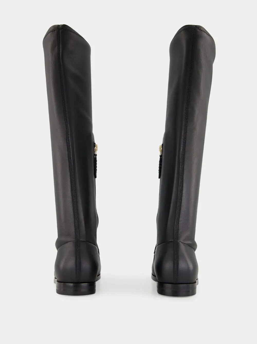 Black Jordaan Stretch Leather Boot