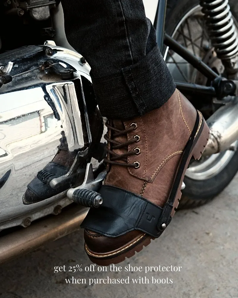 boots moc-toe tobacco brown