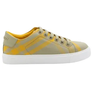 Burberry 8077381 Burberry Albridge Lace Up Sneakers Hunter Ip Check Beige Trainers Womens