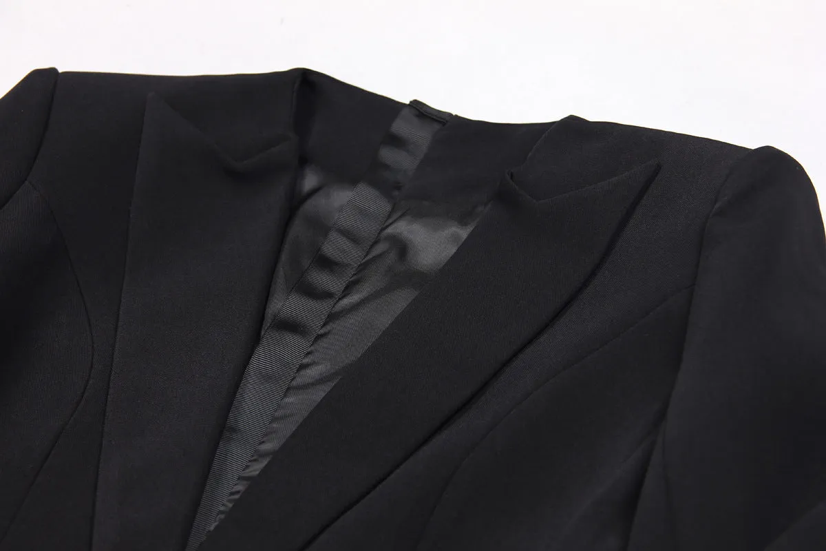 Charlotte Peak Lapel Blazer Dress