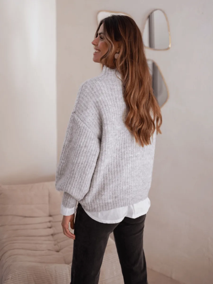 Chester Knit Jumper Grey