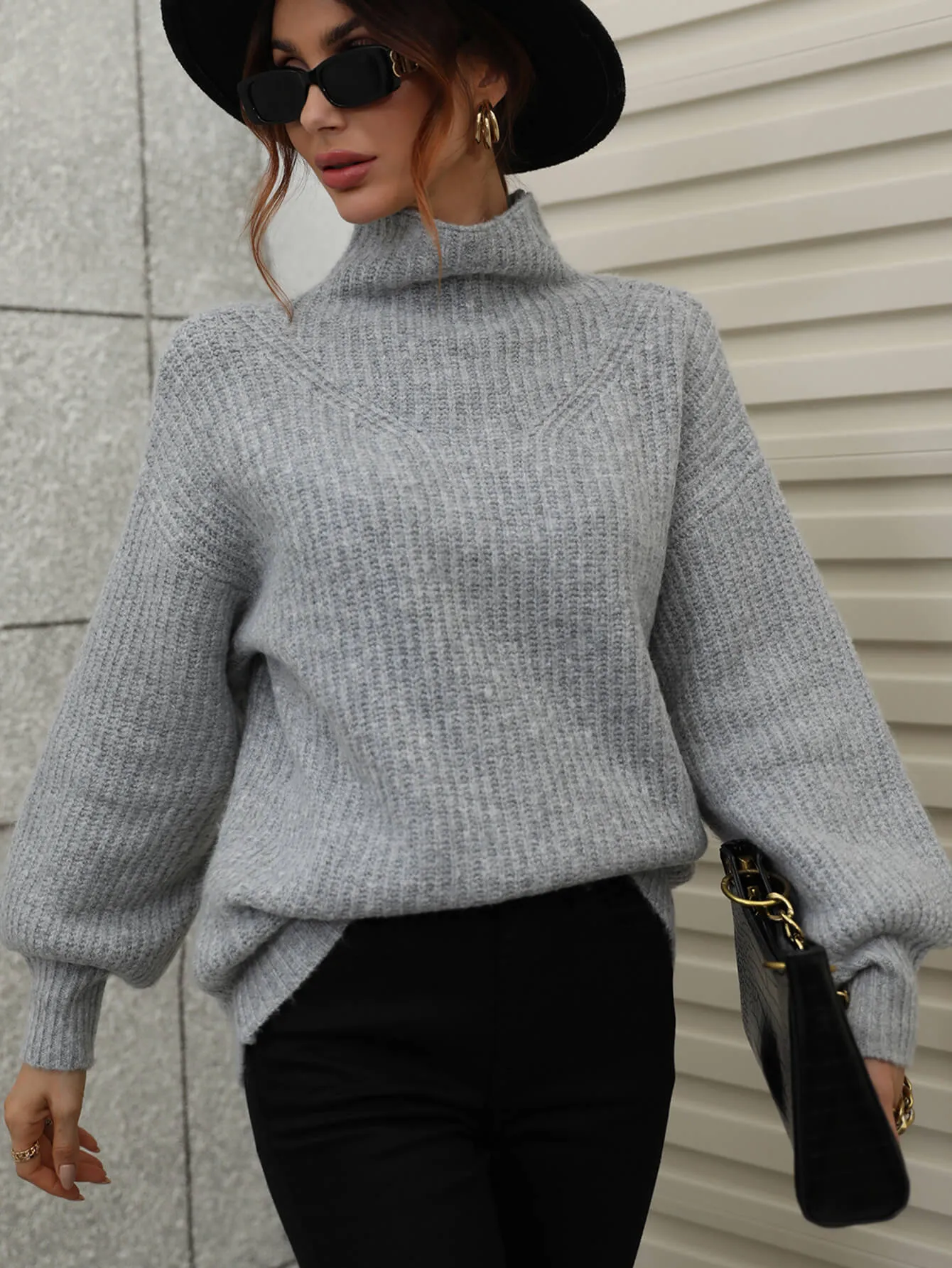 Chester Knit Jumper Grey