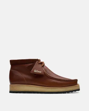 CLARKS ORIGINALS MENS WALLABEE SCOUT BOOTS DARK TAN LEATHER