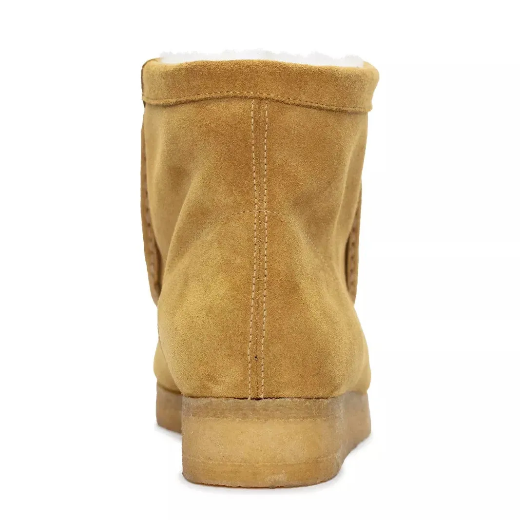 Clarks Women Wallabee Hi Brown 26169533