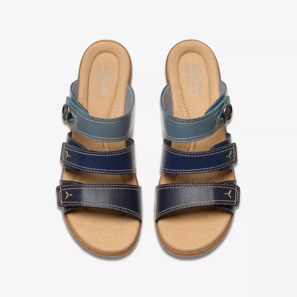 Clarks Women's Emily2 Adella Navy Multi 26181680