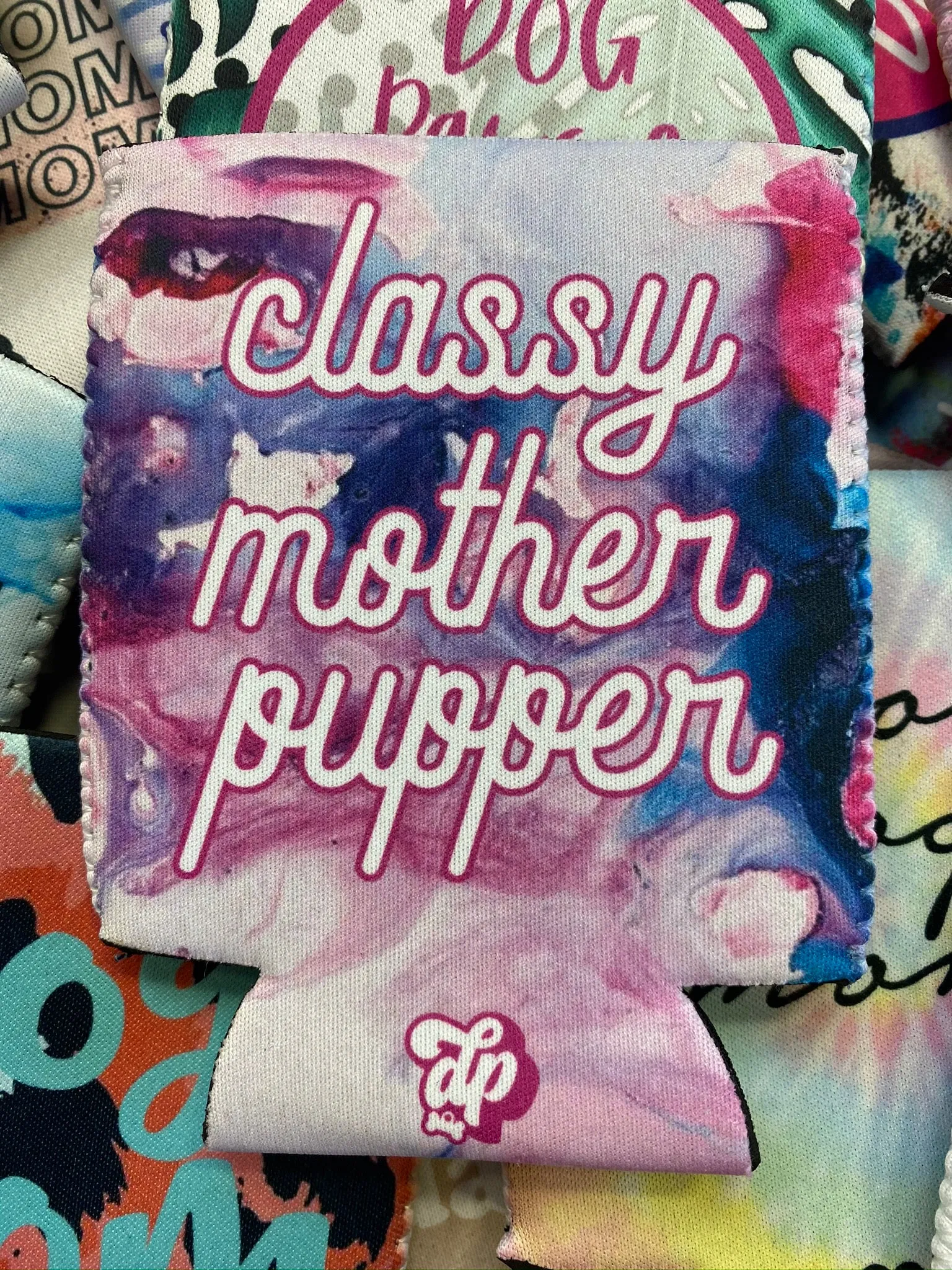 Classy Mother Pupper Can Cooler