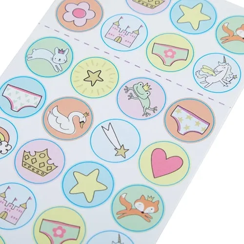 C.R. Gibson Potty Princess Door Knob Reward Sticker Set