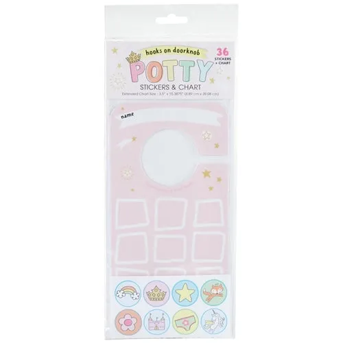 C.R. Gibson Potty Princess Door Knob Reward Sticker Set