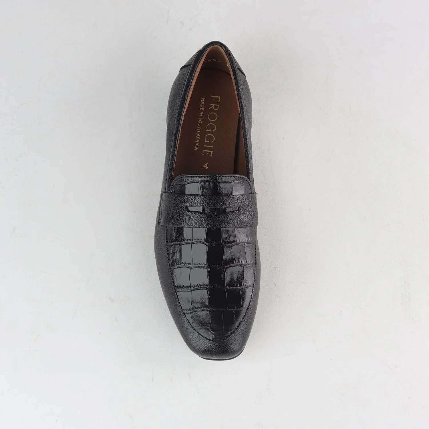 Croc Penny Loafer in Black - 12587