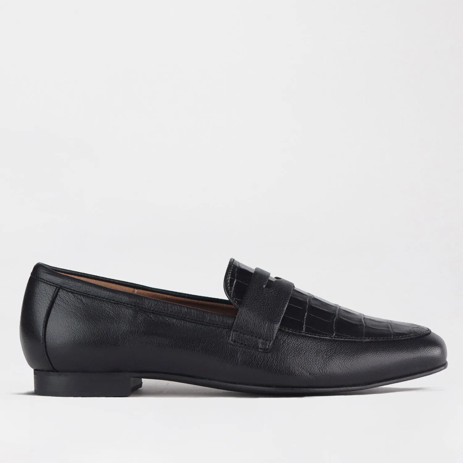 Croc Penny Loafer in Black - 12587