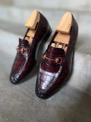 Crocodile Horsebit Loafer