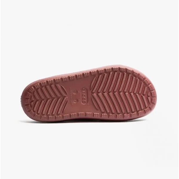 Crocs 207446-612 CLASSIC COZZZY Womens Sliders Garnet