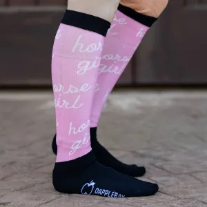 Dapplebay Slick Boot Socks - Horse Girl
