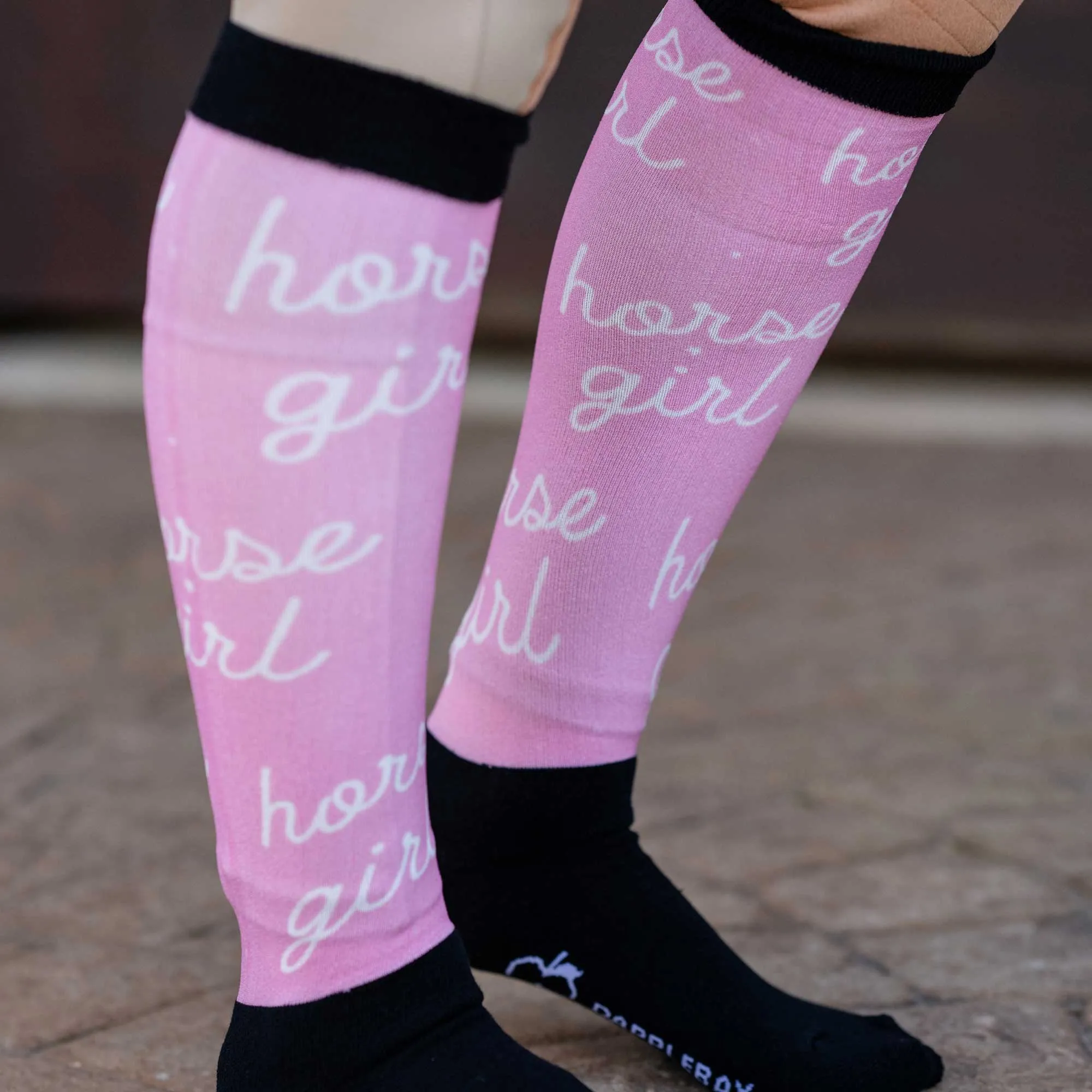 Dapplebay Slick Boot Socks - Horse Girl