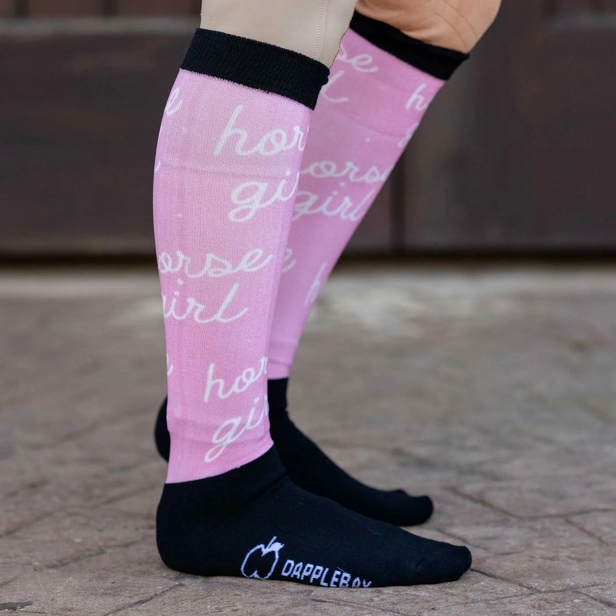 Dapplebay Slick Boot Socks - Horse Girl