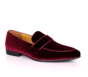 DAVID WEJ Alfred Velvet Loafers