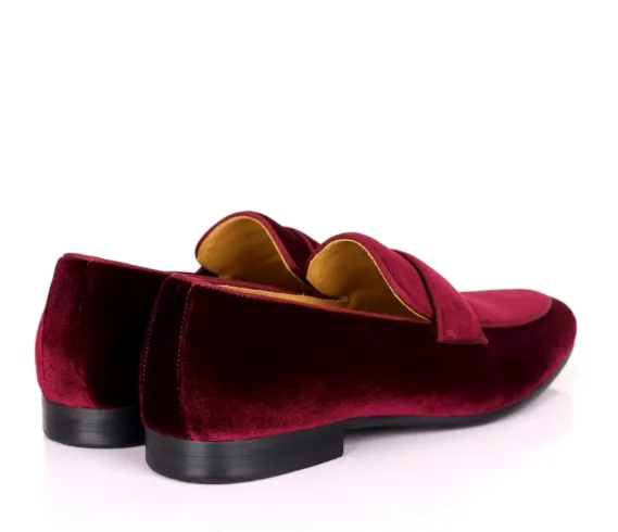 DAVID WEJ Alfred Velvet Loafers