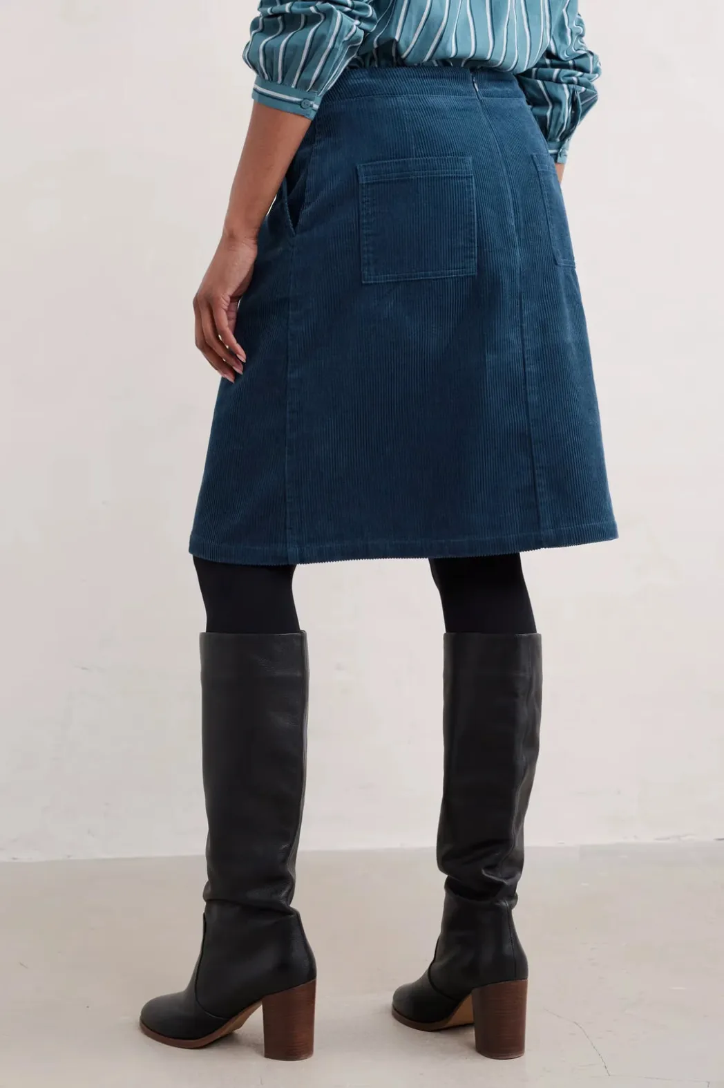 DOVETAIL SKIRT - SEA CAVE