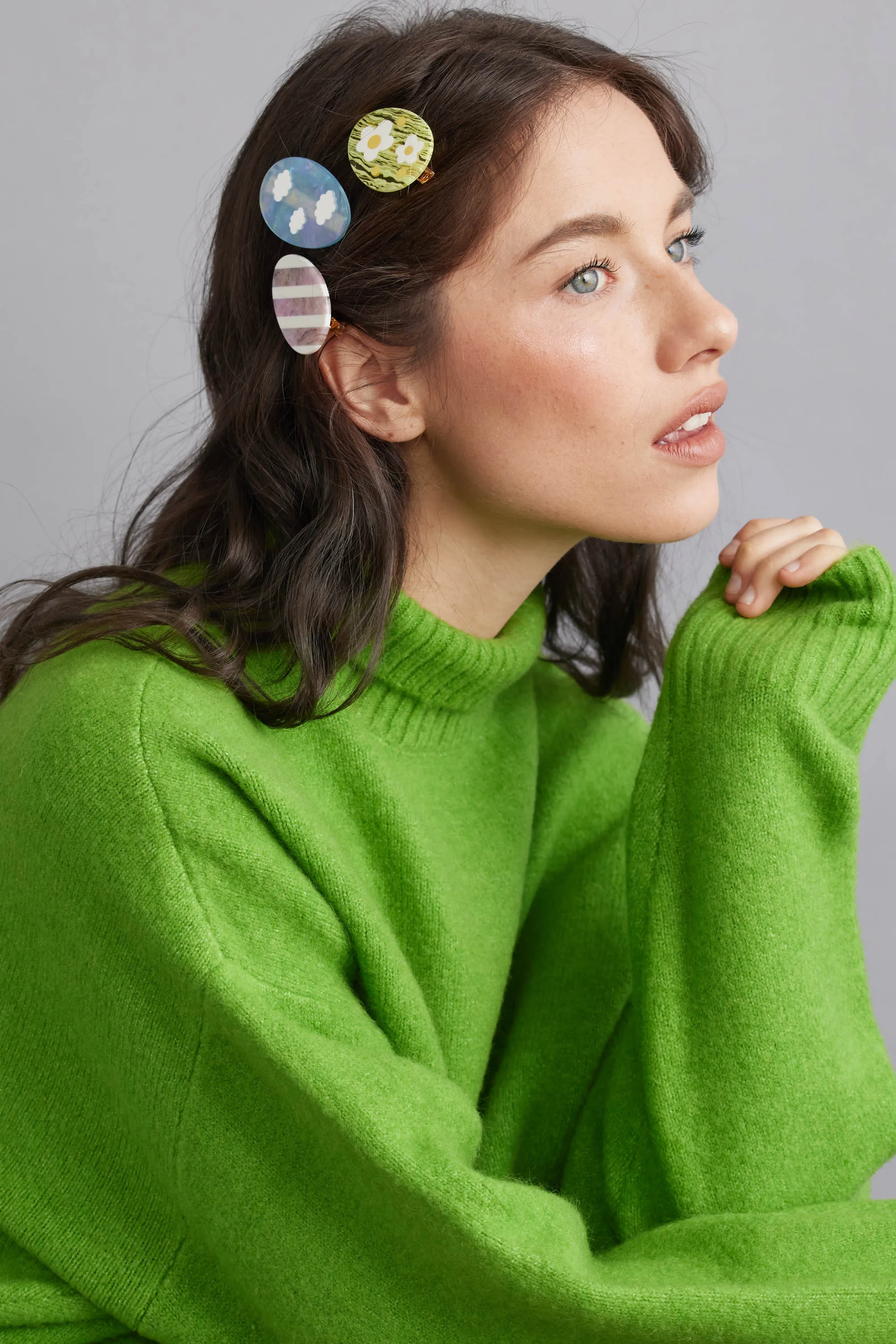 Eco Happy Oval Hair Pin