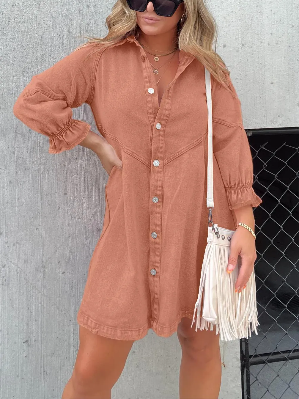 Eliana - Casual Denim Dress