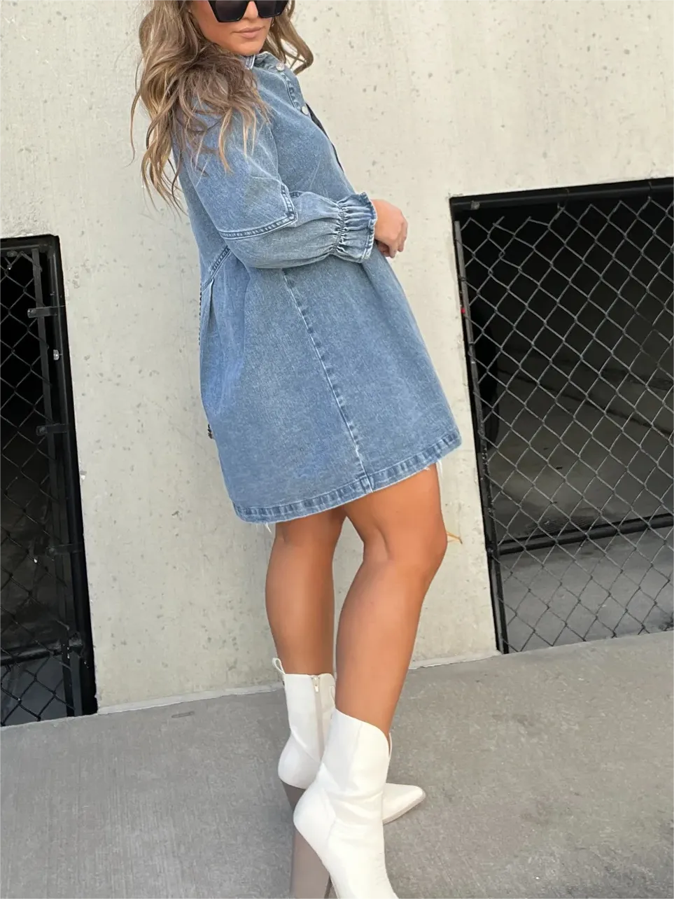Eliana - Casual Denim Dress
