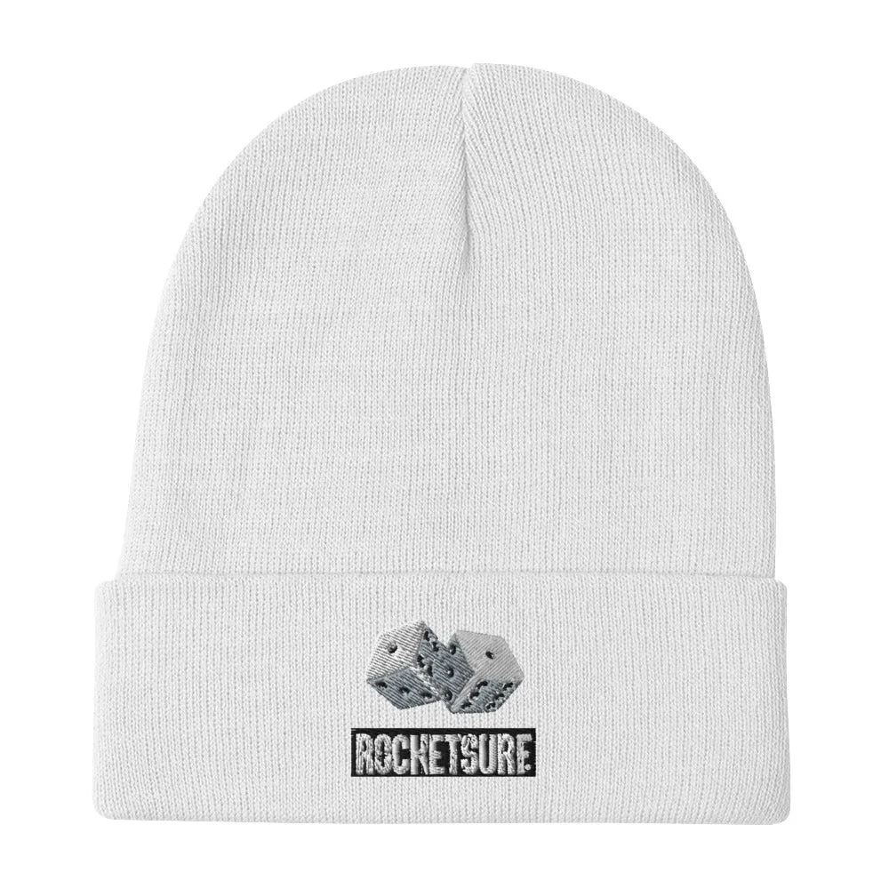 Embroidered Beanie Dice