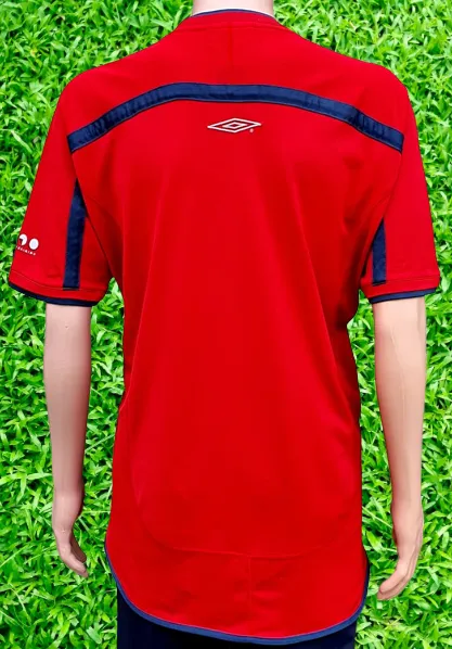 ENGLISH PREMIER MANCHESTER UNITED FC 2000-2002 FA PREMIER LEAGUE CHAMPION UMBRO PRO-TRAINING JERSEY SHIRT LARGE