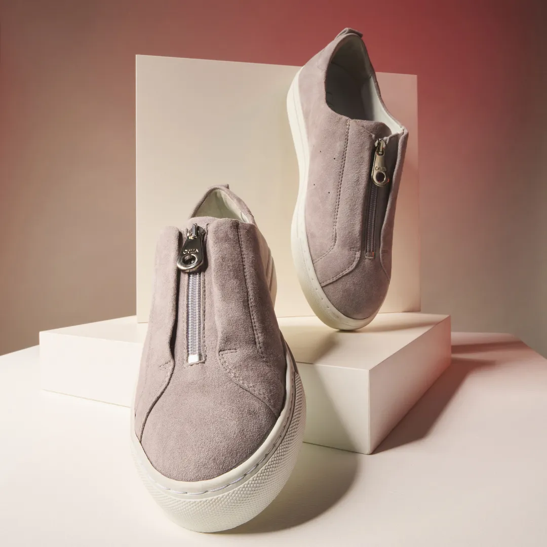 Estella - Pale Grey Suede