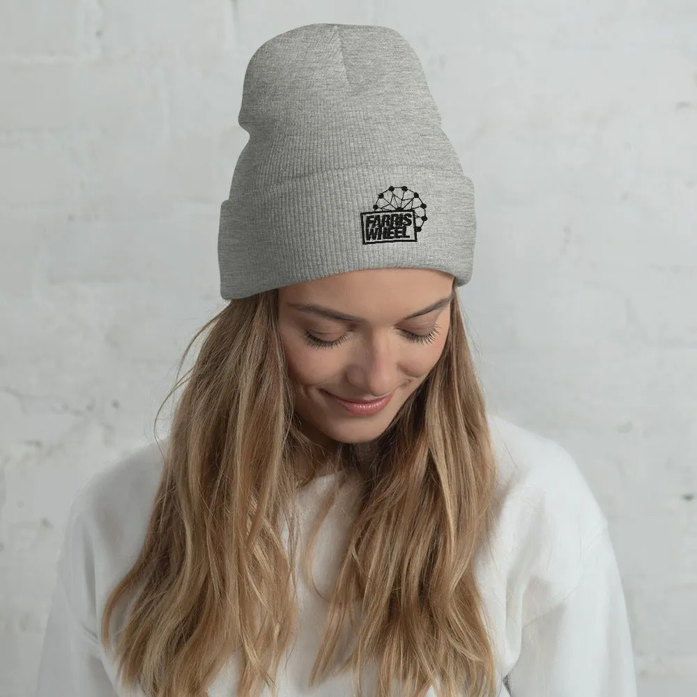 Farris Wheel Embroidered Cuffed Beanie