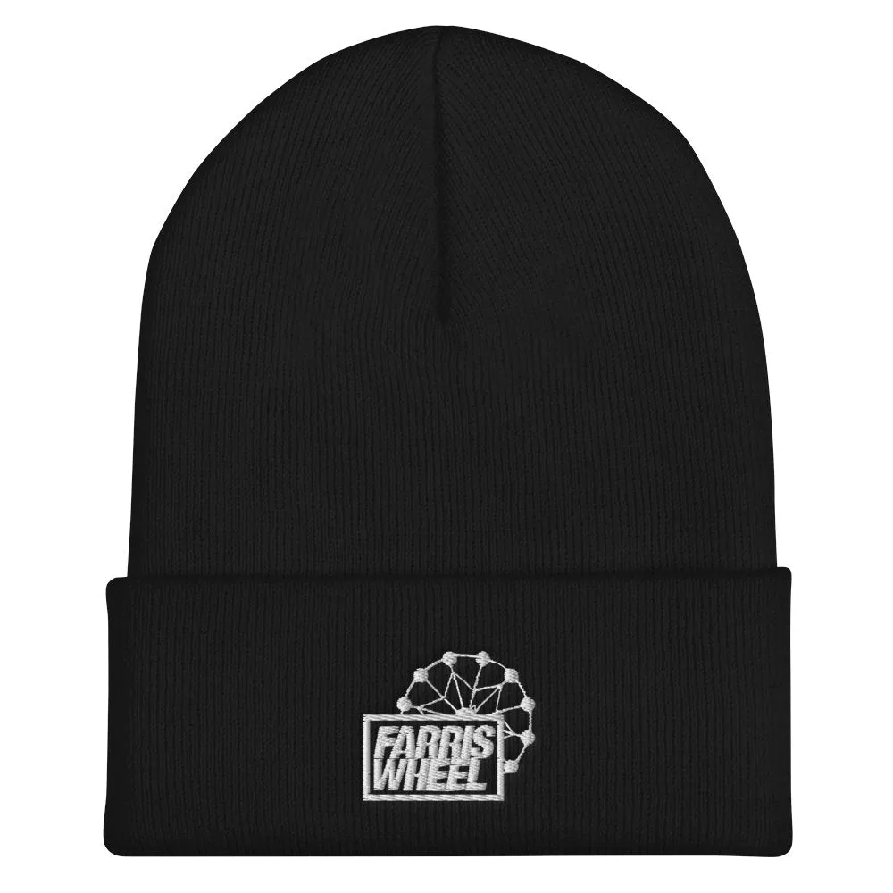 Farris Wheel Embroidered Cuffed Beanie
