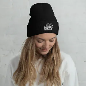 Farris Wheel Embroidered Cuffed Beanie